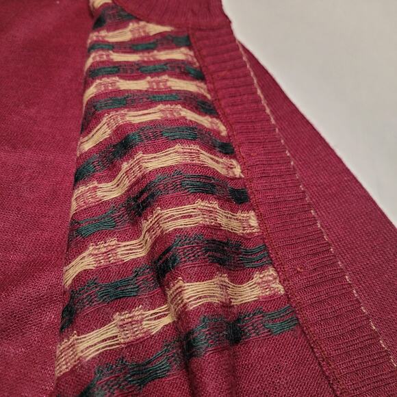 Vintage Cardigan Womens Extra Small Saks Fifth Avenue Wool Blend Burgundy France - Picture 6 of 13